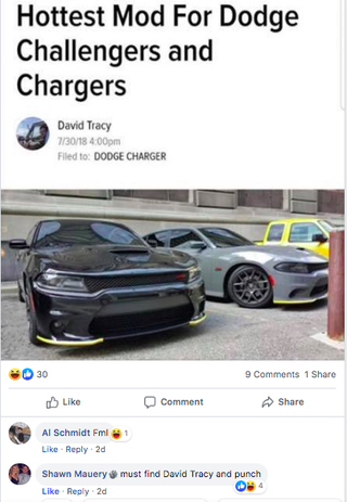 Illustration for article titled It's Amazing How Much People Hate the Dodge Charger and Challenger Temporary 'Air Dam Shipping Cover' Mod